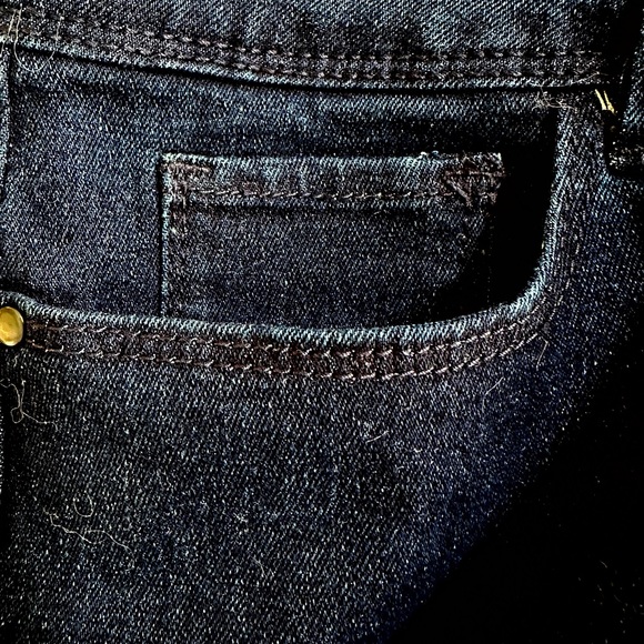 VERO MODA Jean Long Shorts Dark Blue 5 Pkts Zip Strtch NWT Sz L - Picture 11 of 11